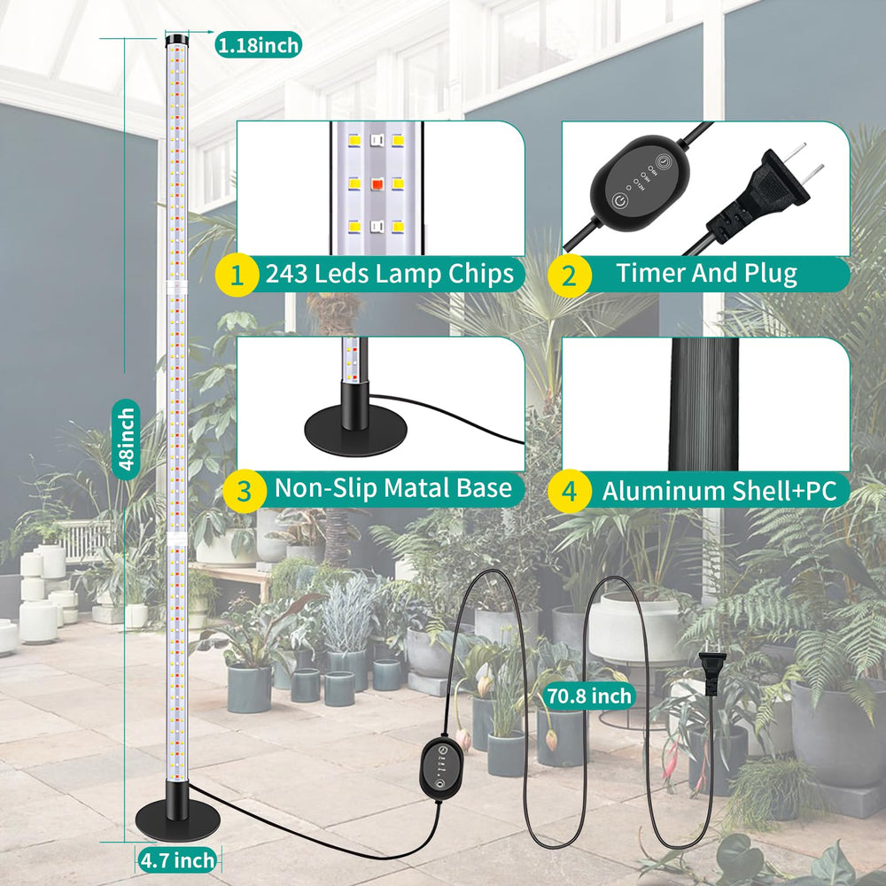 FREGENBO lamp placed in living room supplying consistent supplemental light