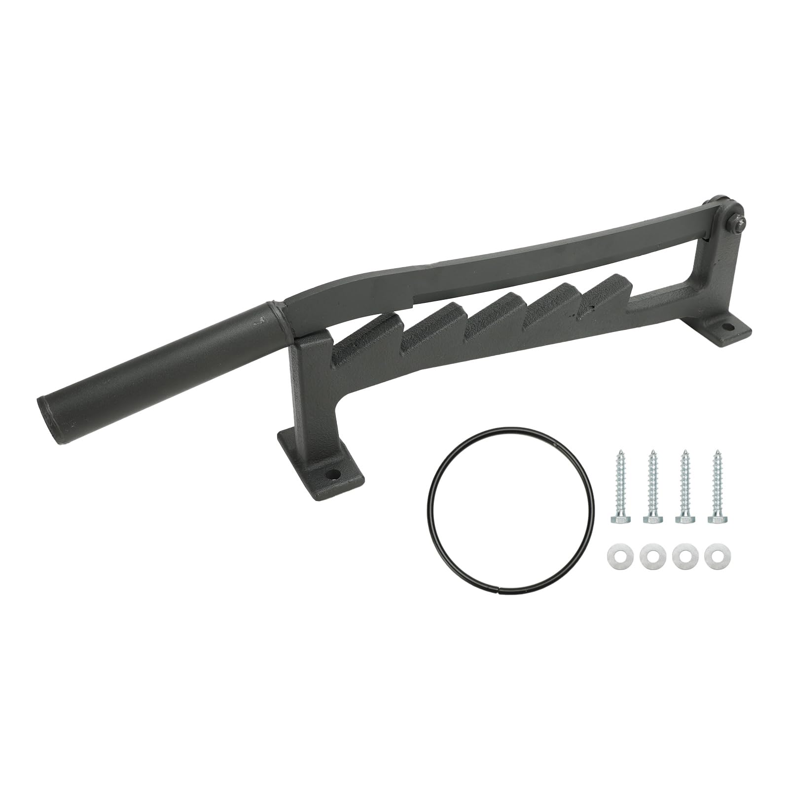 Frezon front view mounted splitter showing compact stable design and safe operation