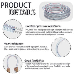 Frienda clear PVC wall showing visible flow so you can monitor liquids and solids easily
