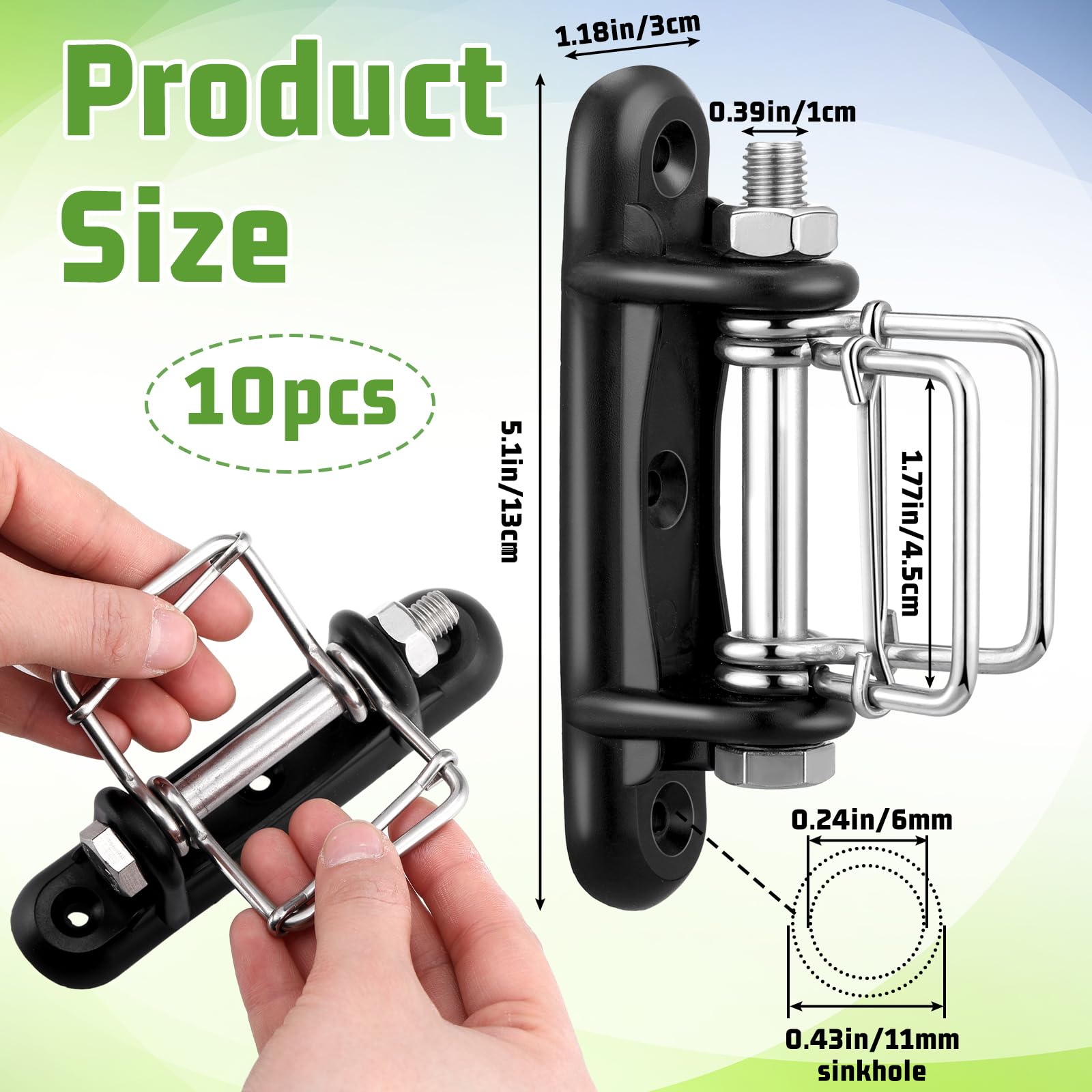 Frienda buckle close-up showing plastic grip that prevents tape slippage