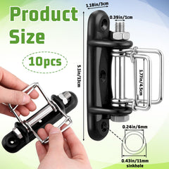 Frienda buckle close-up showing plastic grip that prevents tape slippage