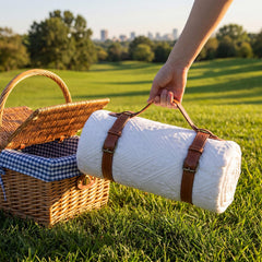 Frienda close up of woven cotton texture showing breathable comfort