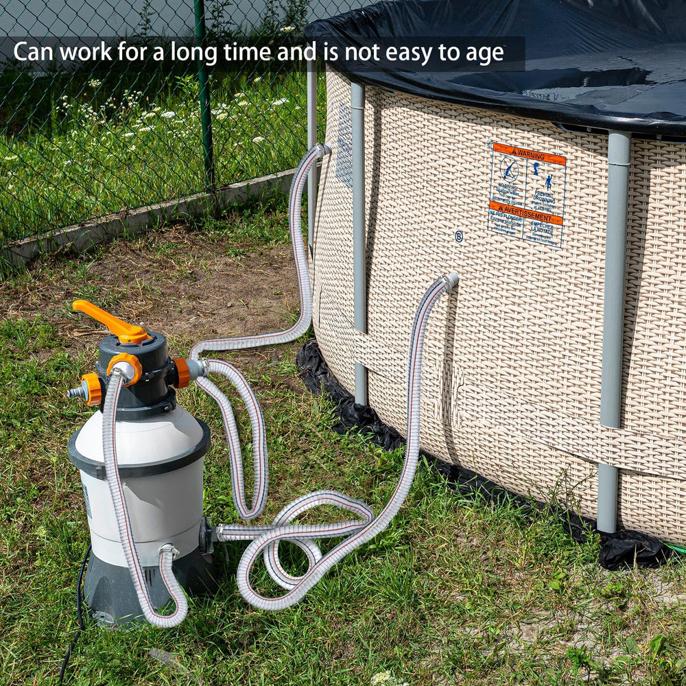 Frienda hose secured with included clamp to fitting, showing a leak-resistant connection