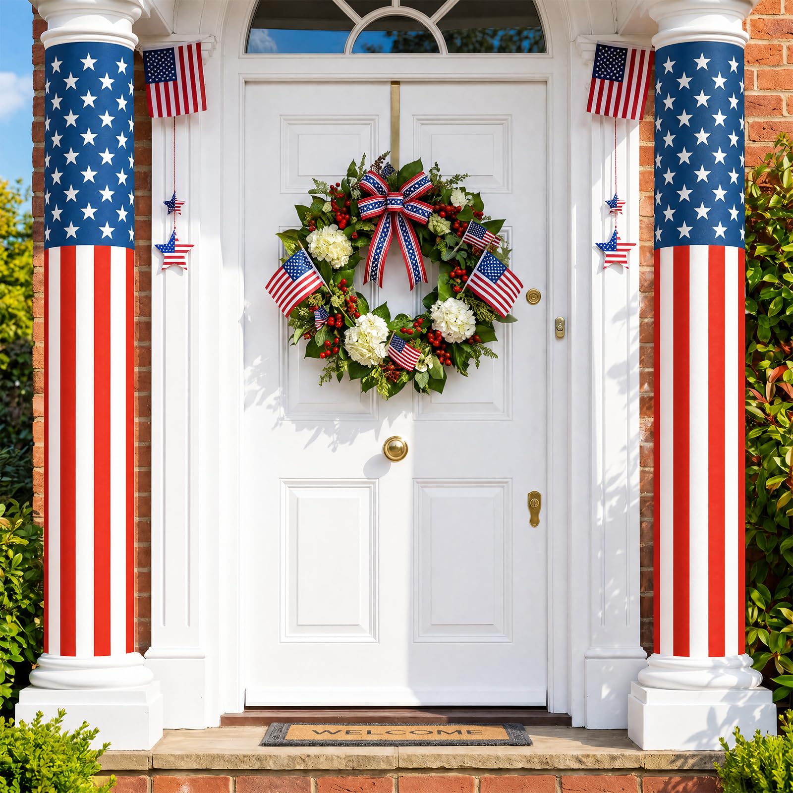 Frienda front packaging showing full flag wraps and tape for easy decorating
