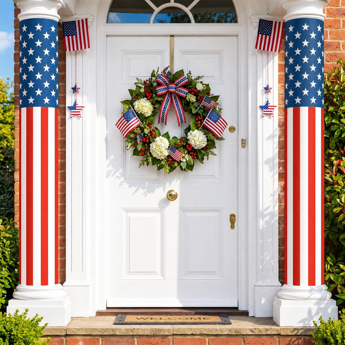 Frienda front packaging showing full flag wraps and tape for easy decorating