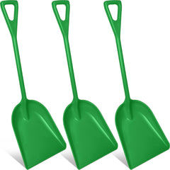Frienda front view of three green shovels showing full set and space-saving storage benefit