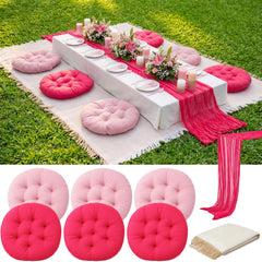 Frienda front view of blanket and runner set showing coordinated styling and comfort