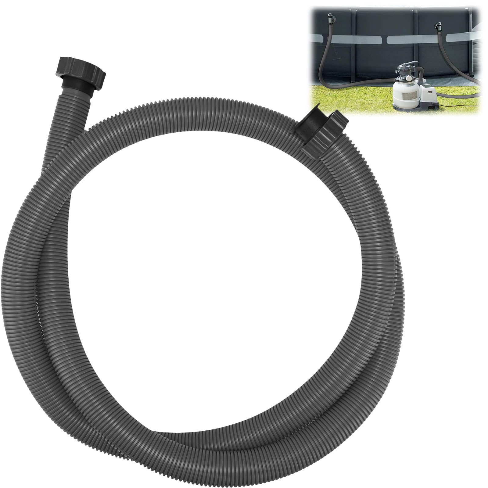 Frienda front view showing hose packaging and clear durable design benefit