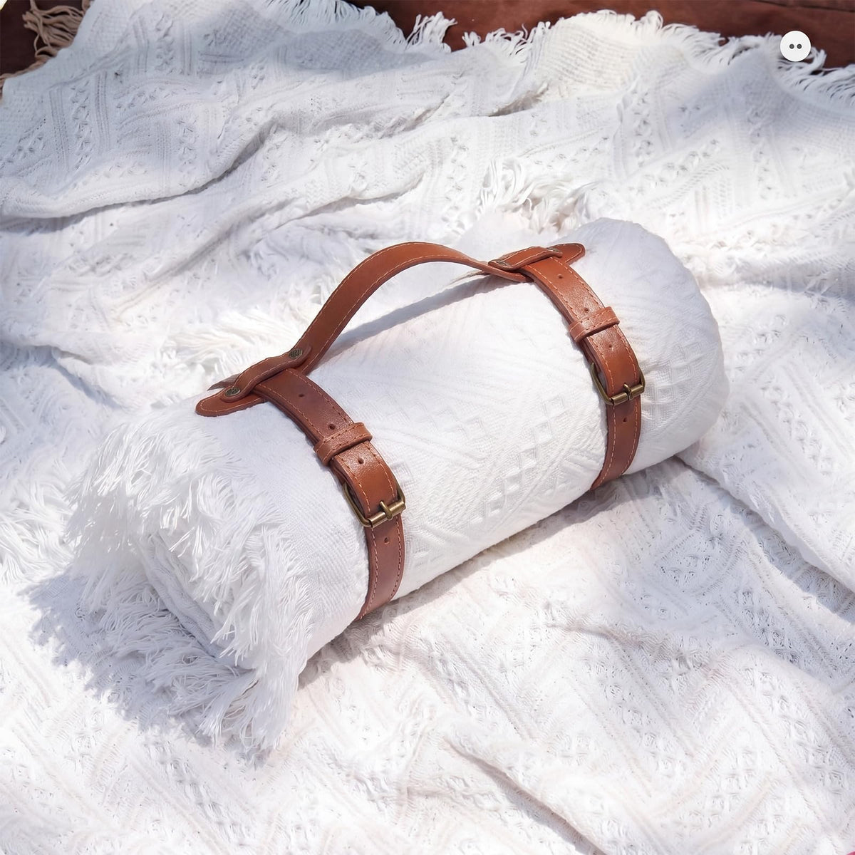 Frienda front view of full 70x102 inch blanket showing coverage benefit