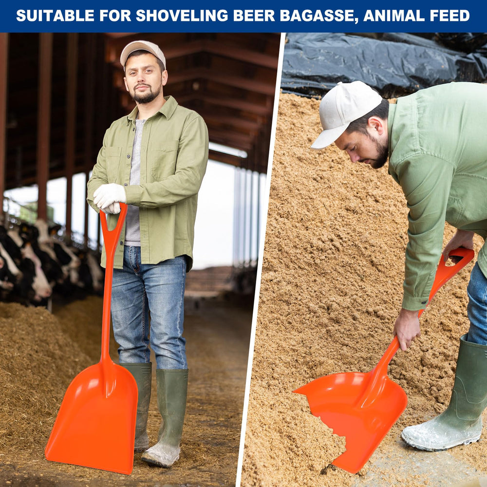 Frienda shovel moving feed showing multipurpose utility and capacity