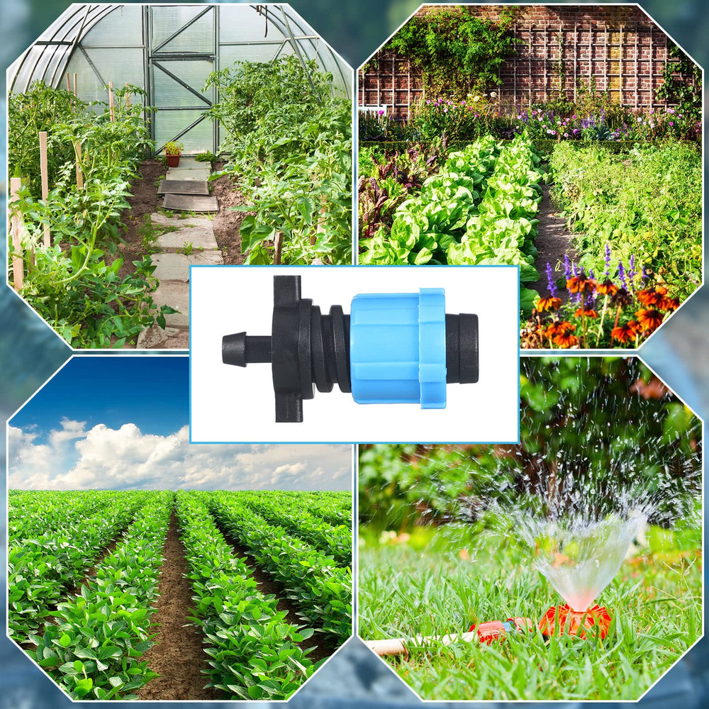 Frienda connectors in a garden bed application highlighting easy installation and tidy irrigation