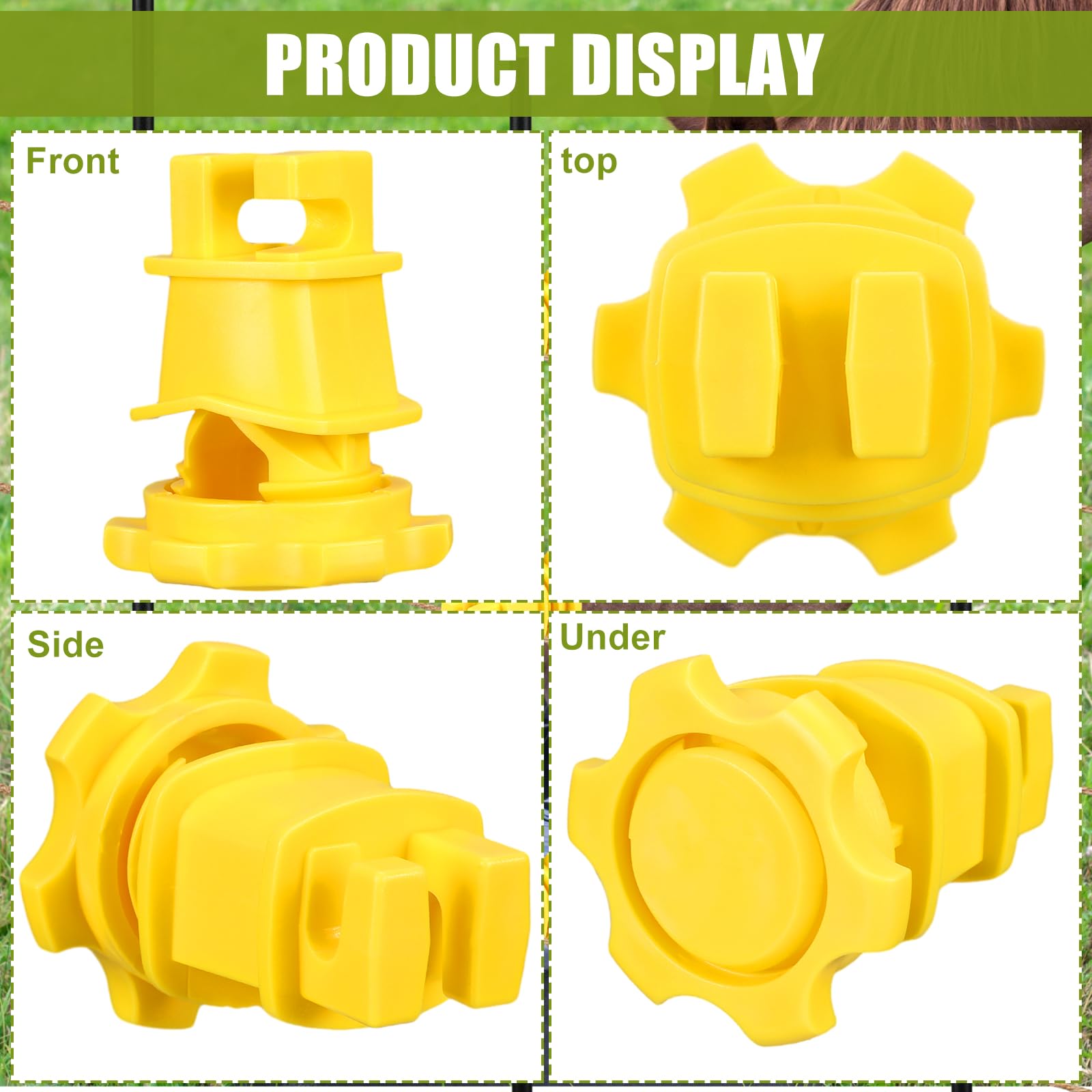 Frienda hex screw detail showing threaded mount for firm attachment and simple installation