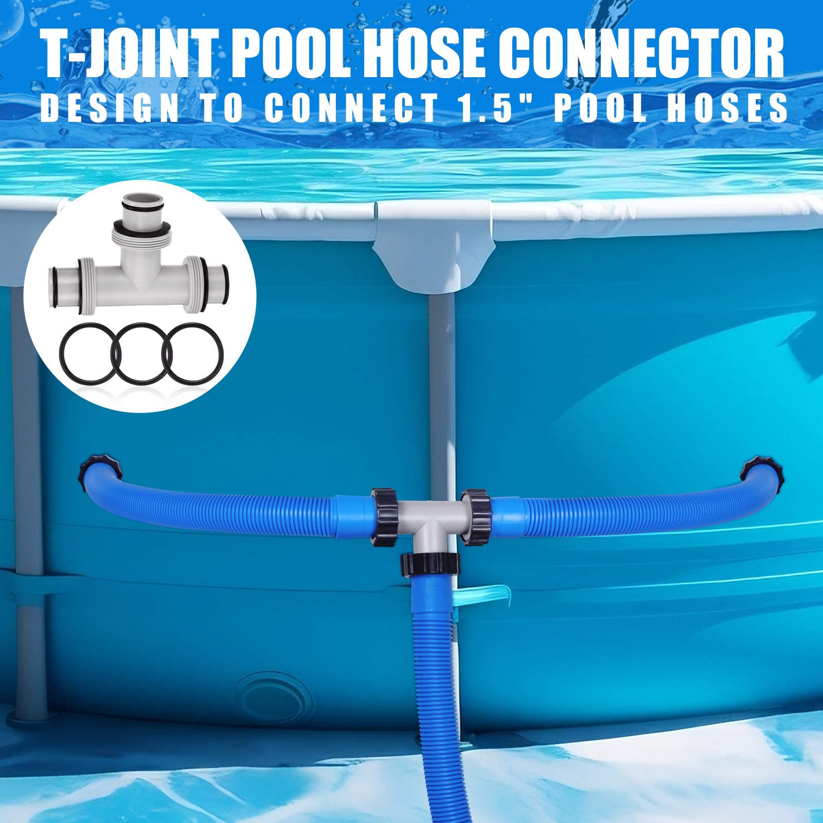 Frienda hose connected to pump demonstrating quick installation benefit