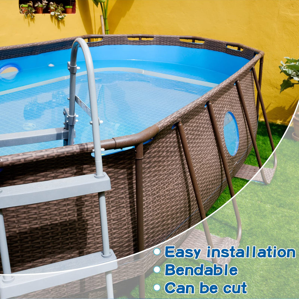 Frienda installed cove inside pool wall demonstrating liner stability