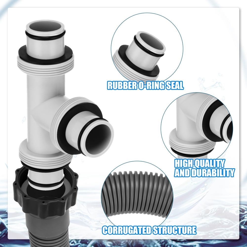 Frienda T joint installed on a filter pump illustrating leak-resistant fit and practical use