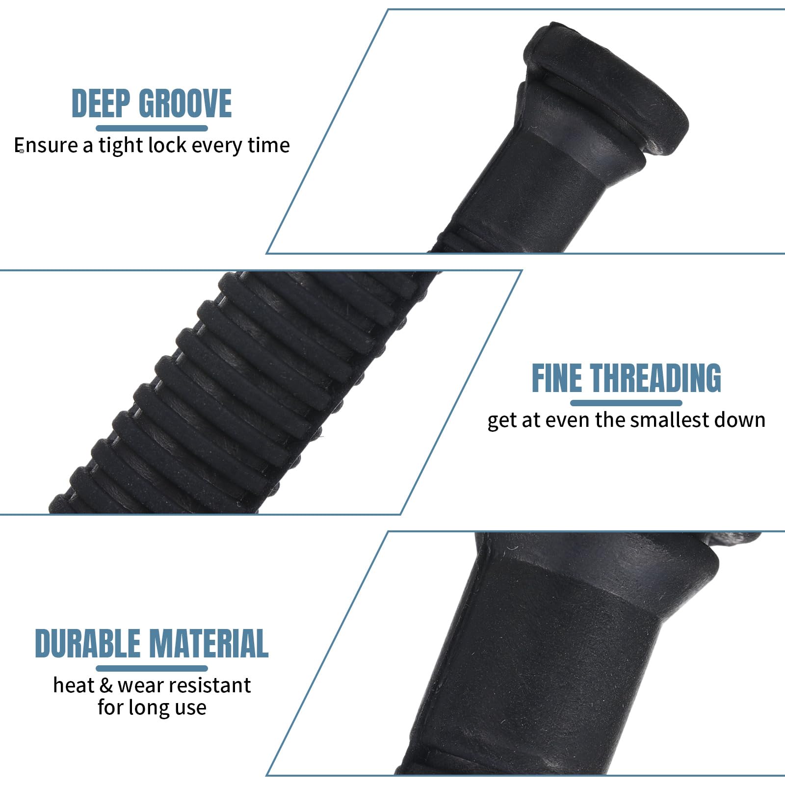 Frienda fingers installed on plucker drum demonstrating easy replacement benefit