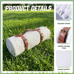 Frienda folded with leather strap highlighting portability benefit: neat compact storage