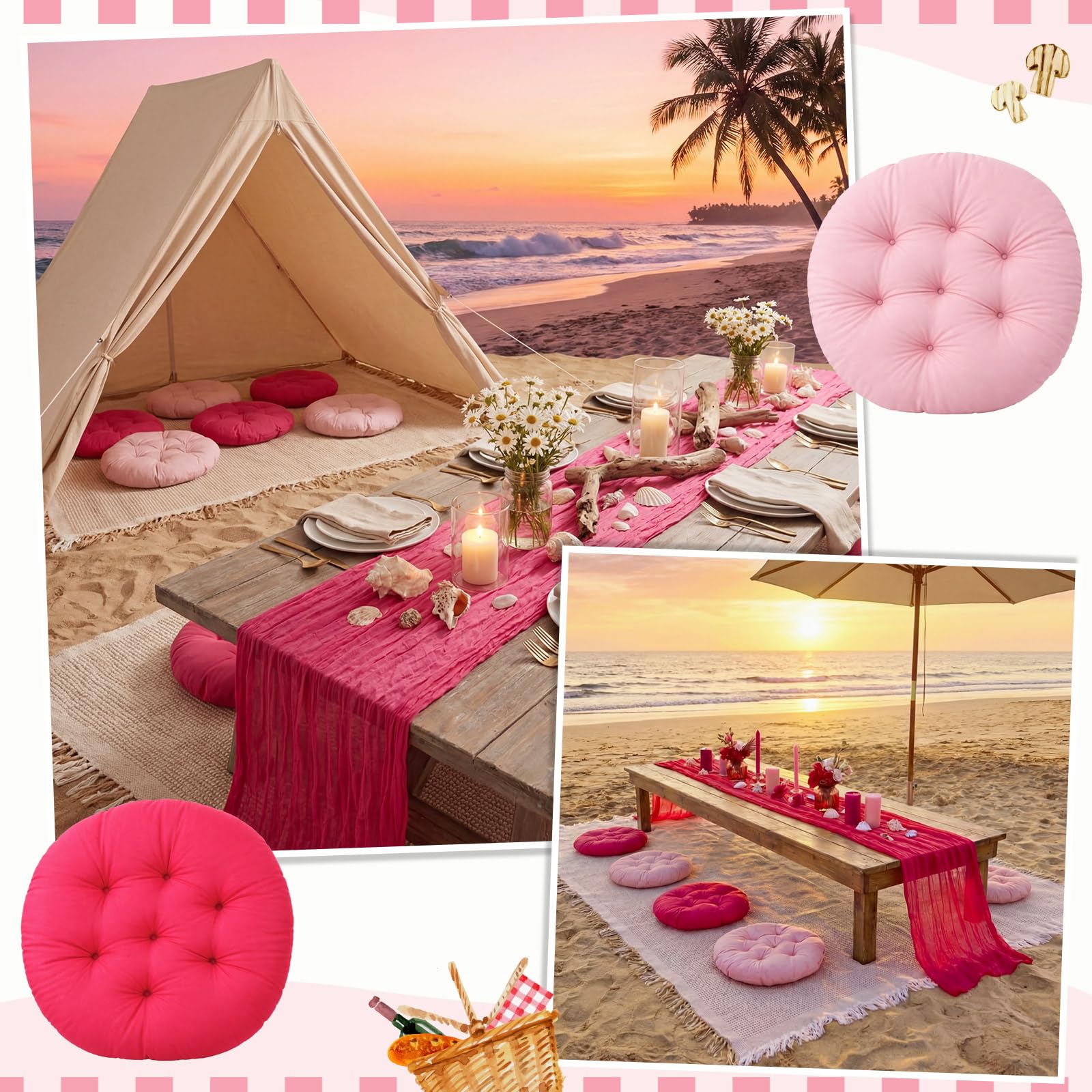 Frienda lifestyle backyard picnic scene creating a festive, photo-ready setup
