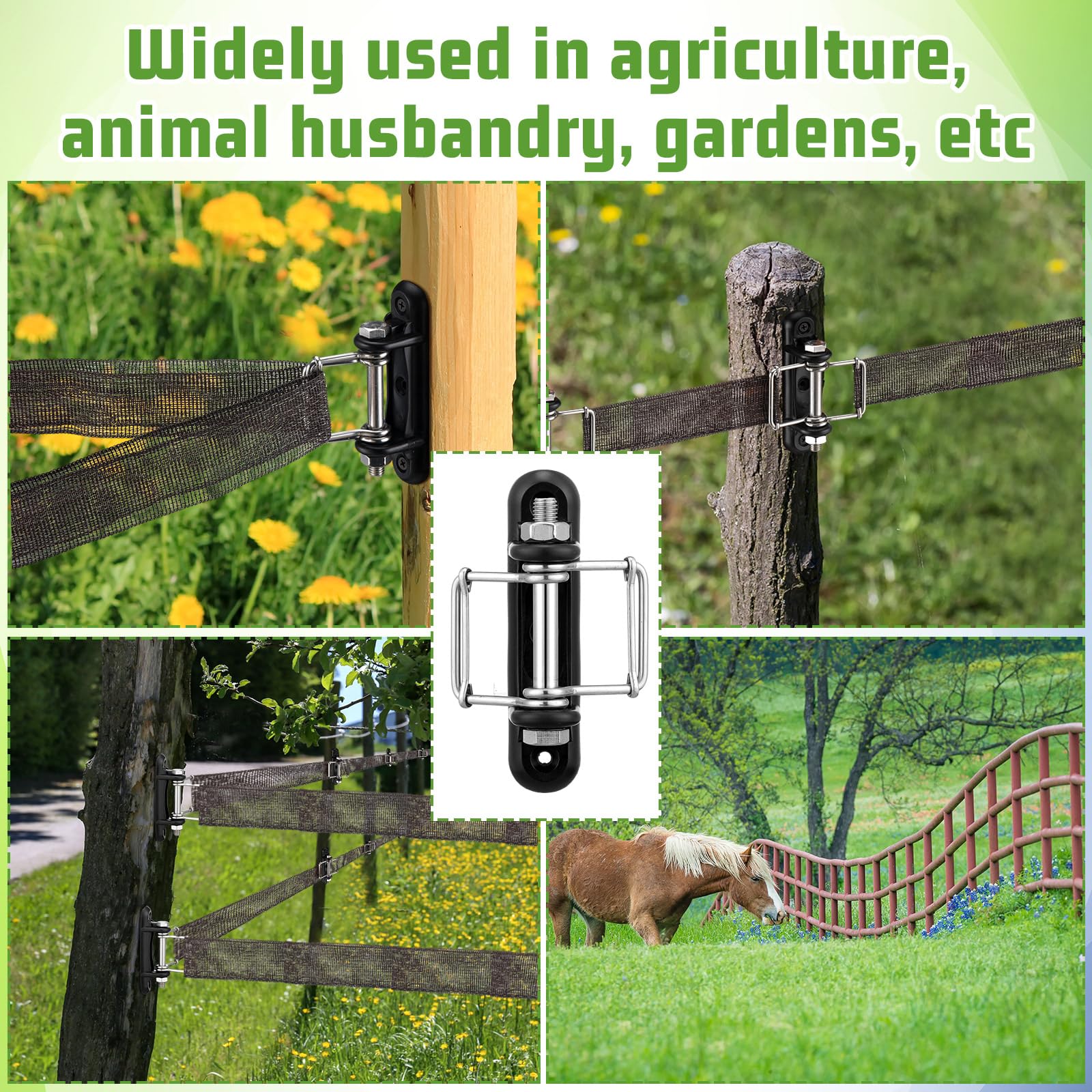 Frienda connectors installed on a paddock fence showing tidy, durable perimeter