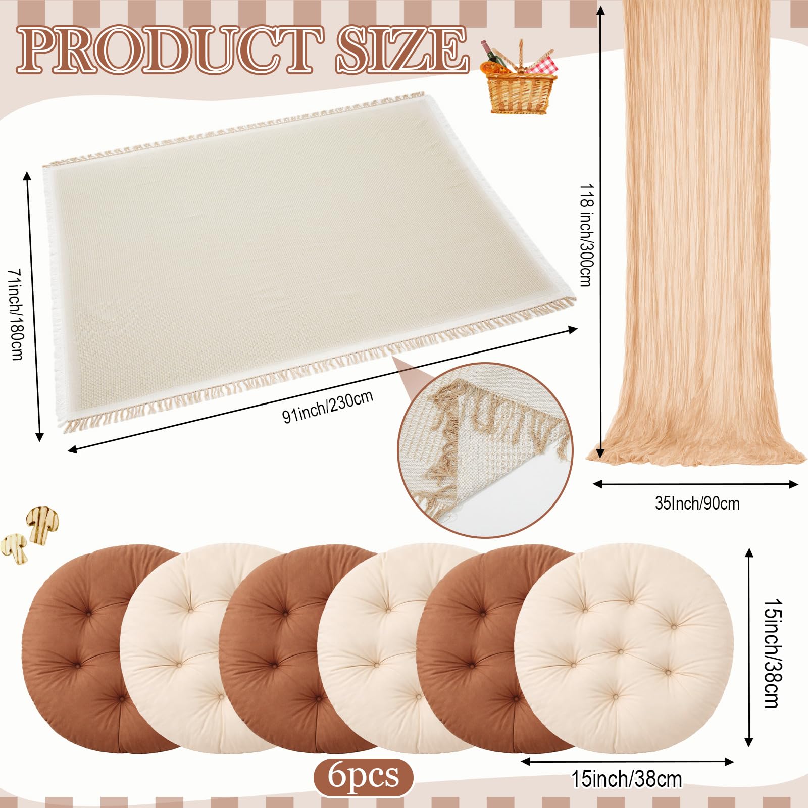 Frienda camel table runner draped on table, elegant event styling benefit
