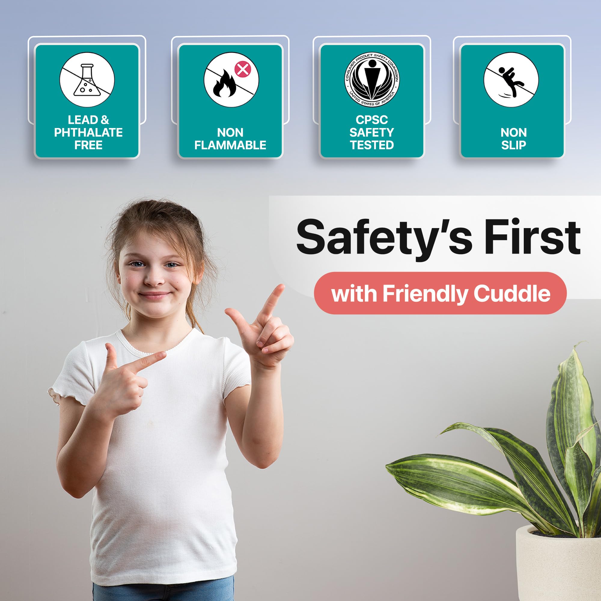 FRIENDLY CUDDLE kid using swing illustrating calming sensory play and screen-free focus