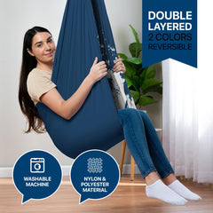 FRIENDLY CUDDLE fabric close-up showing double layer stretch for gentle compression comfort