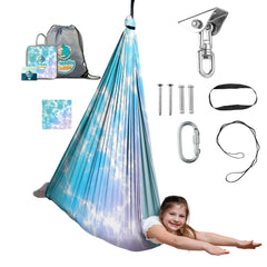 FRIENDLY CUDDLE front view pod swing shows cozy enclosed space for calming