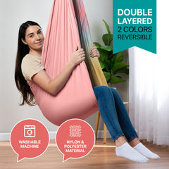 FRIENDLY CUDDLE pod mounted in a living room showing quick installation and space-saving benefit