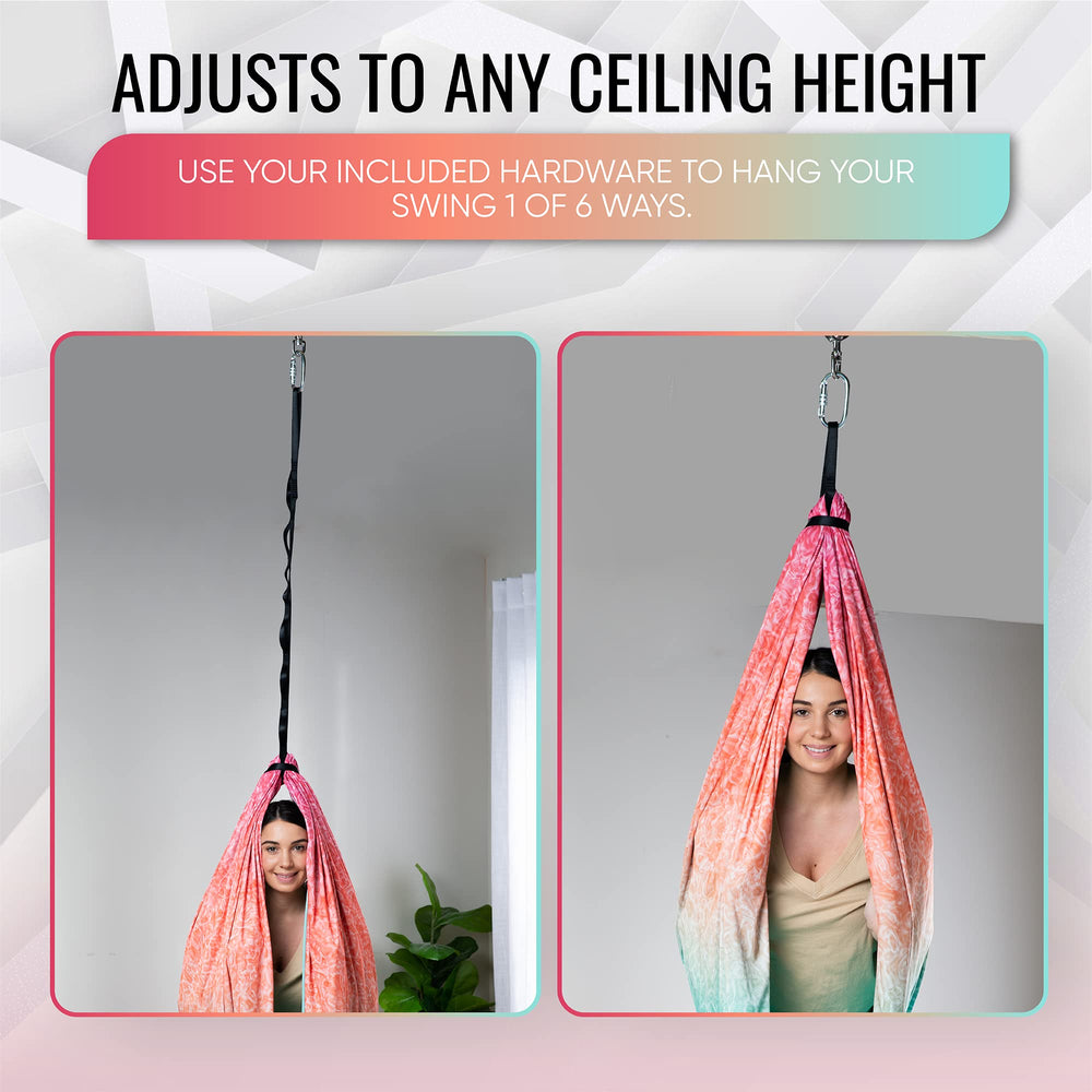 FRIENDLY CUDDLE mounting kit with swivel and daisy chain showing everything included