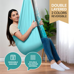 FRIENDLY CUDDLE fabric close-up highlighting stretchy double-layer texture for gentle compression