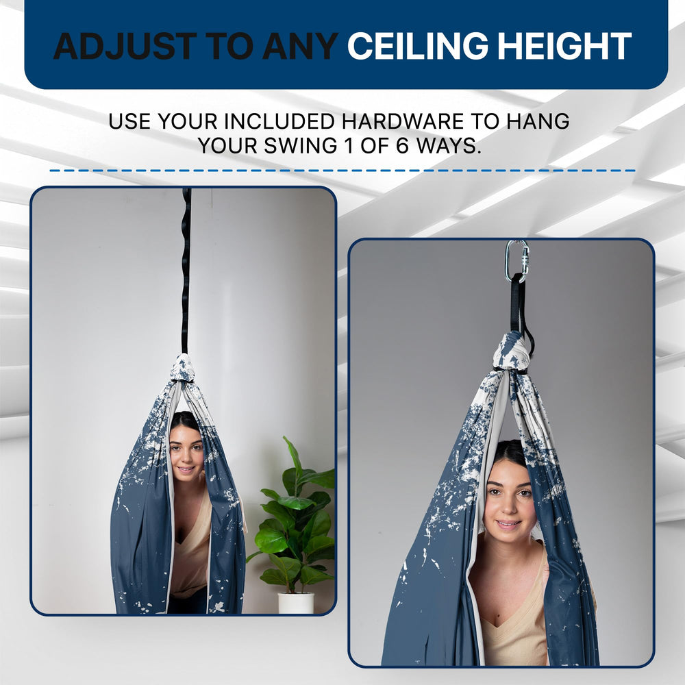 FRIENDLY CUDDLE size comparison with child to show roomy interior benefit