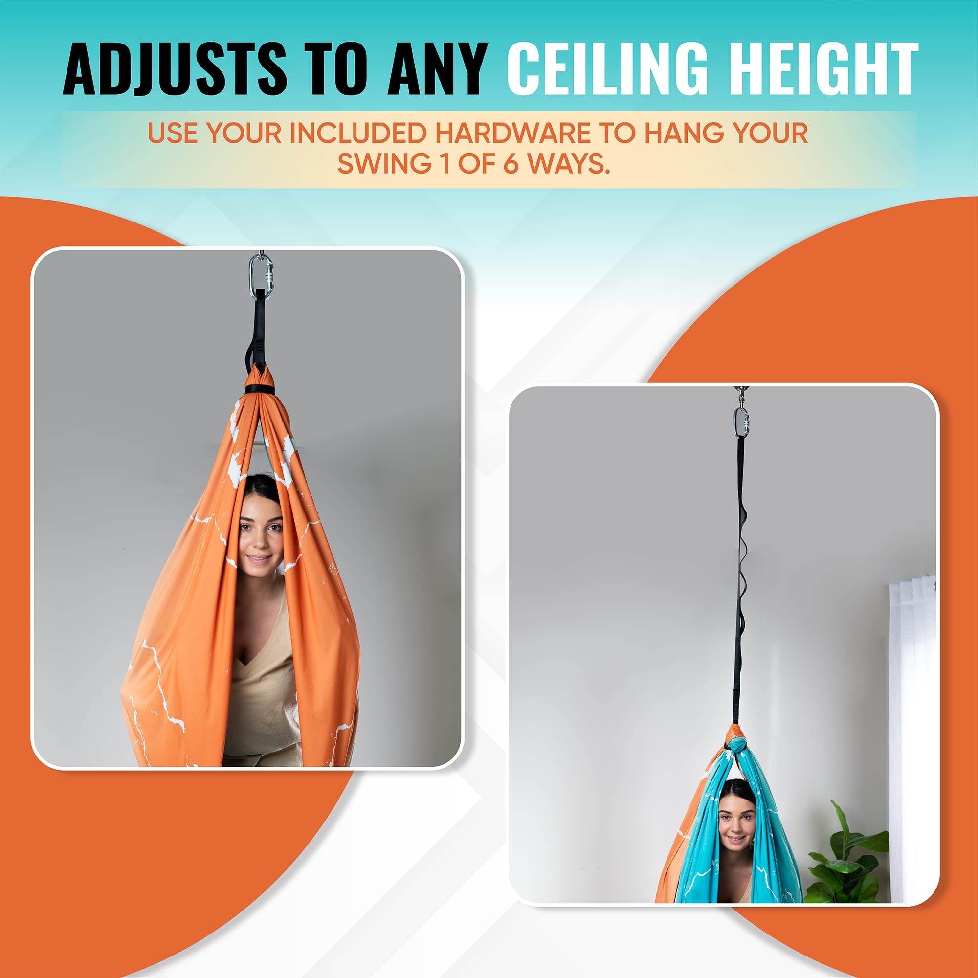 FRIENDLY CUDDLE hardware kit and 360 swivel showing easy setup benefit