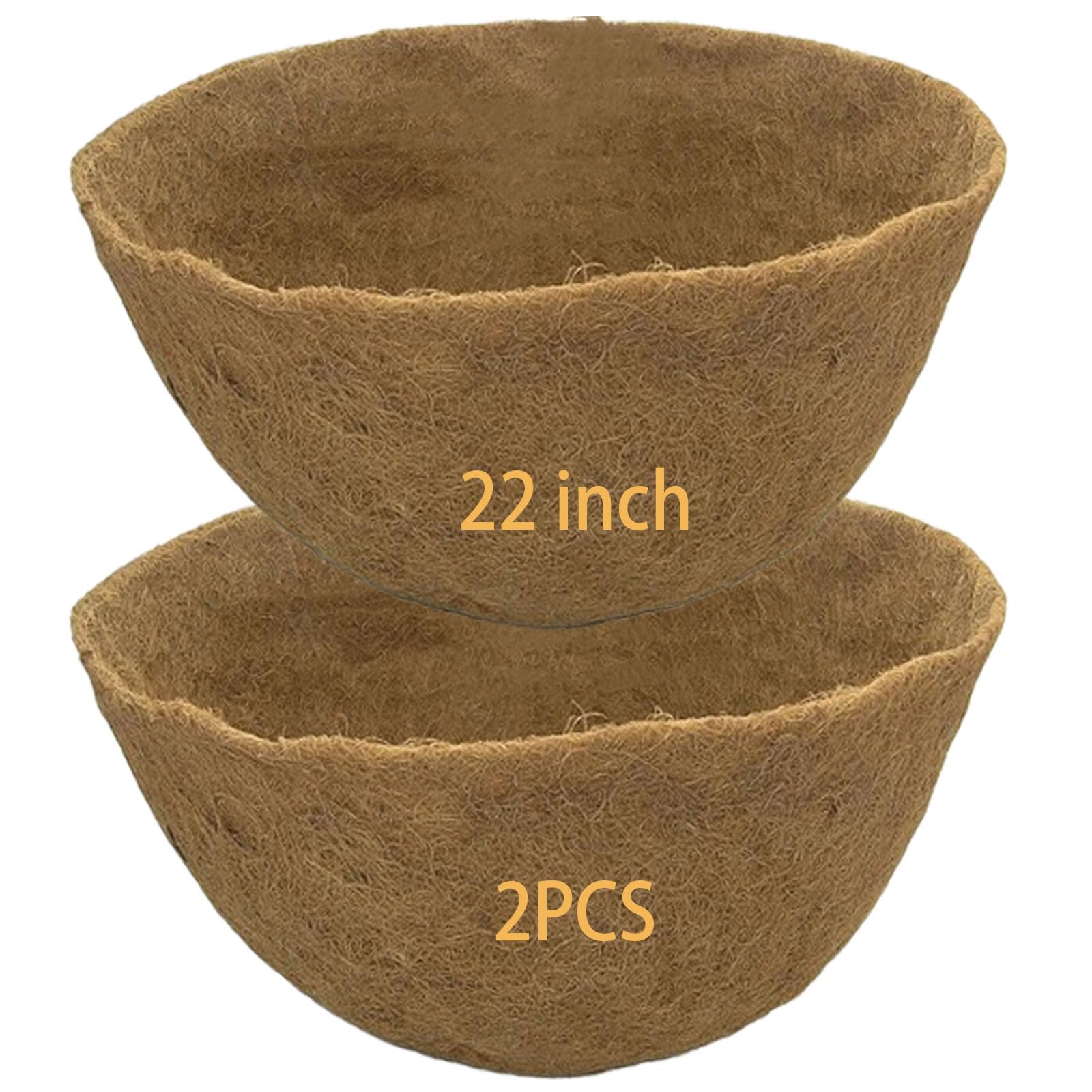 Frillybutts front view of 22 inch coco liners showing product fit and ready-to-use