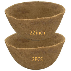 Frillybutts front view of 22 inch coco liners showing product fit and ready-to-use