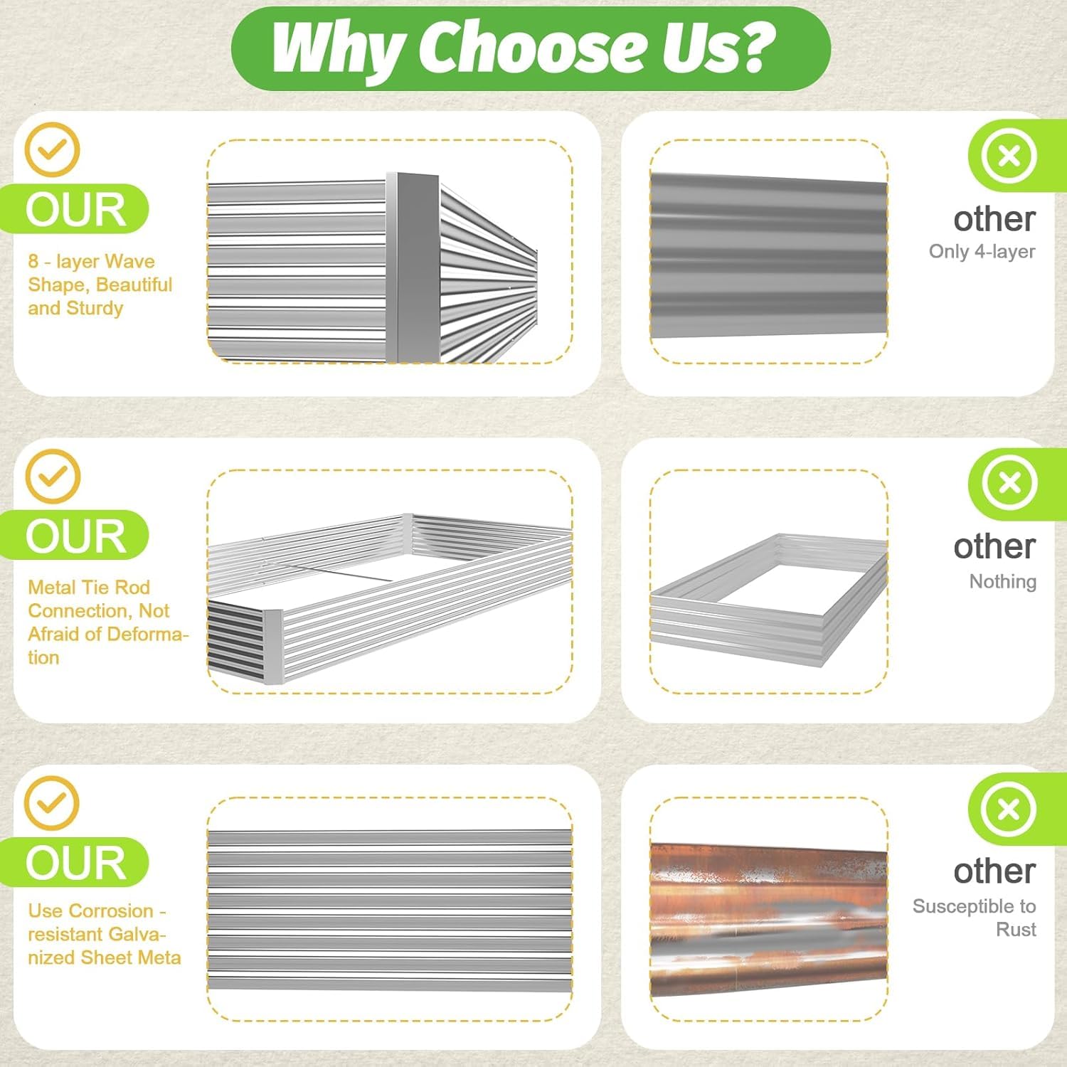 FRIZIONE close-up of galvanized steel finish highlighting rust-resistant protection