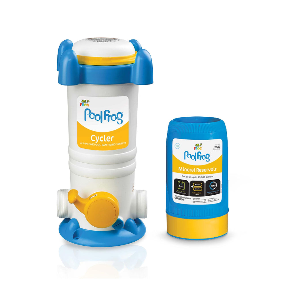 FROG Model 6100 front view showing compact sanitizer unit and benefits