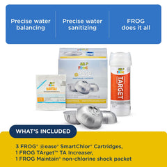 Single FROG Total Alkalinity Increaser packet displayed to show easy dosing control