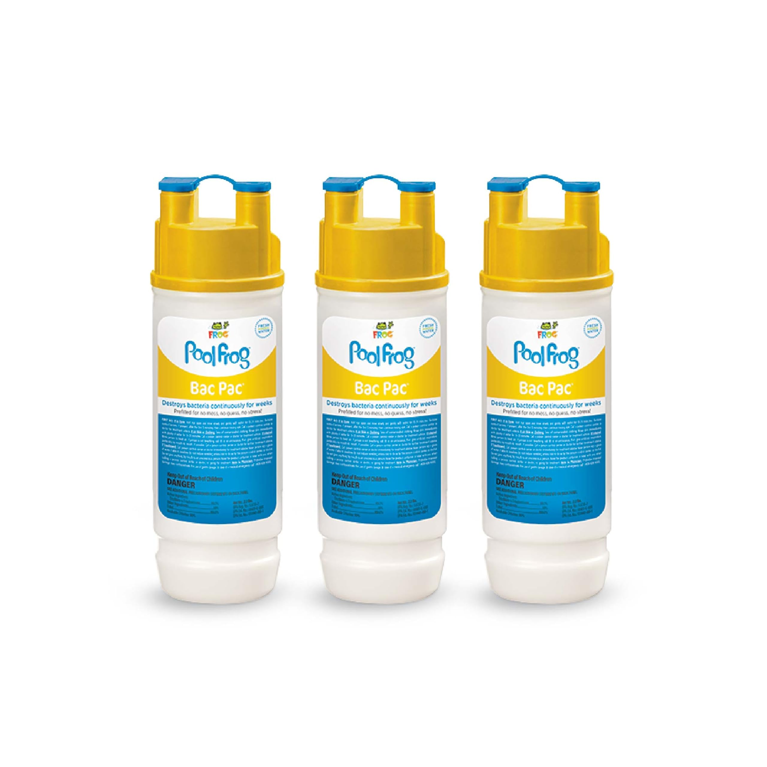 FROG front packaging showing three prefilled cartridges and clear labeling for convenience