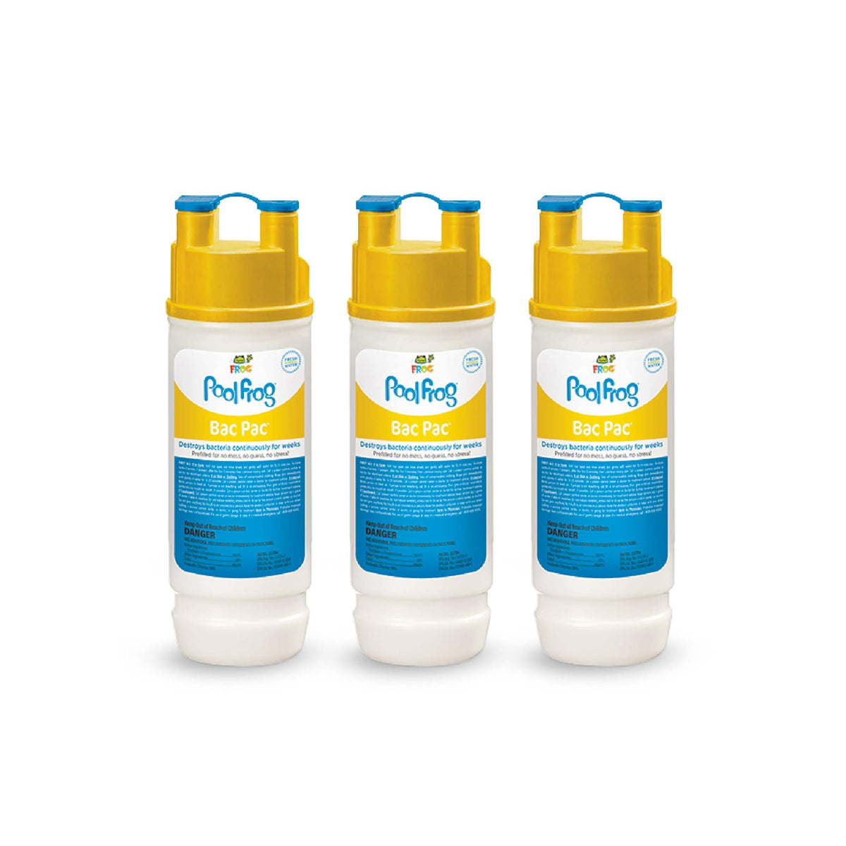 FROG front packaging showing three prefilled cartridges and clear labeling for convenience