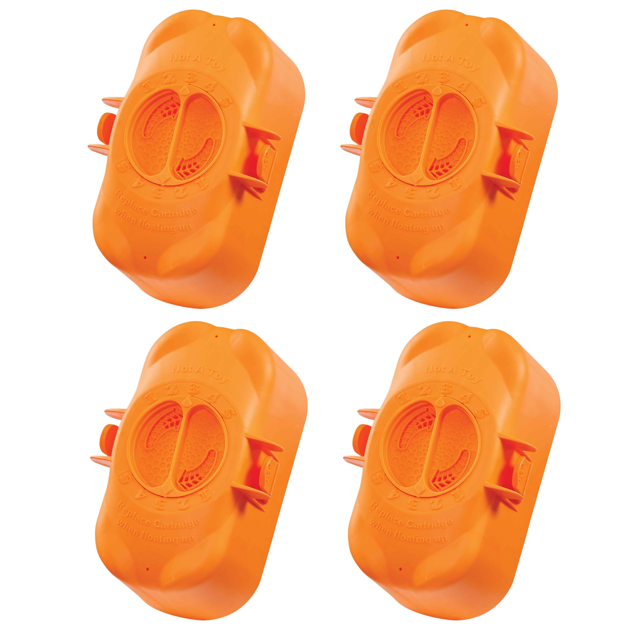 FROG front packaging showing four replacement chlorine cartridges for easy pool care