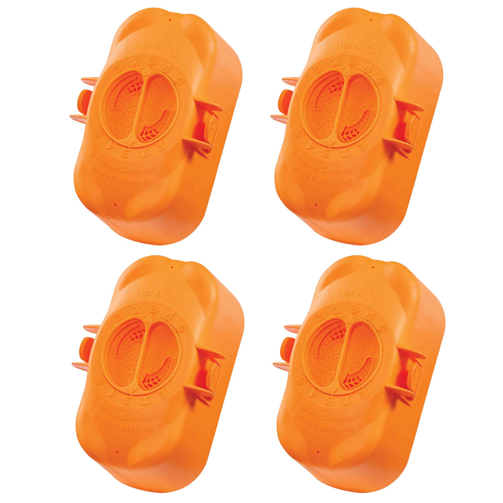 FROG front packaging showing four replacement chlorine cartridges for easy pool care