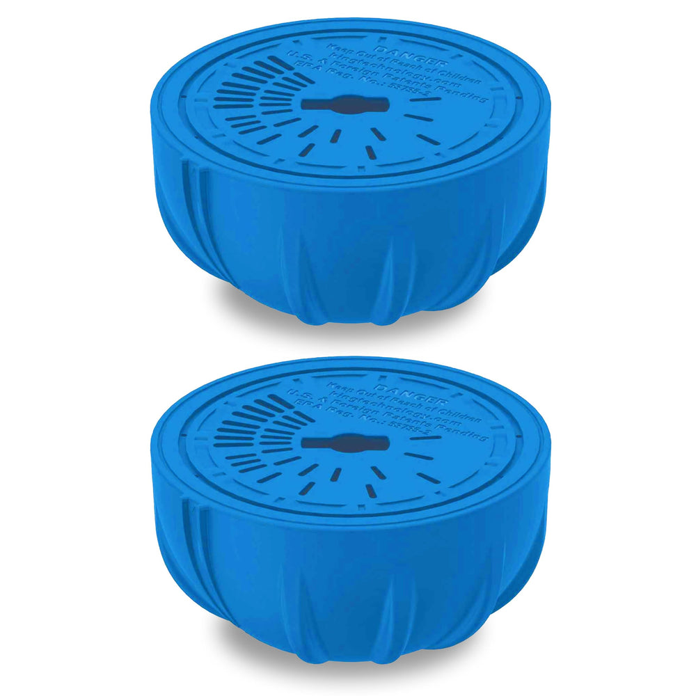 FROG front view of chlorine cartridge showing compact, prefilled design and easy replacement
