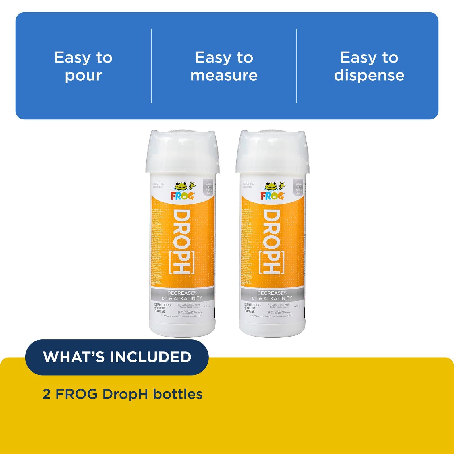 FROG DropH granules texture close-up indicating quick dissolution benefit