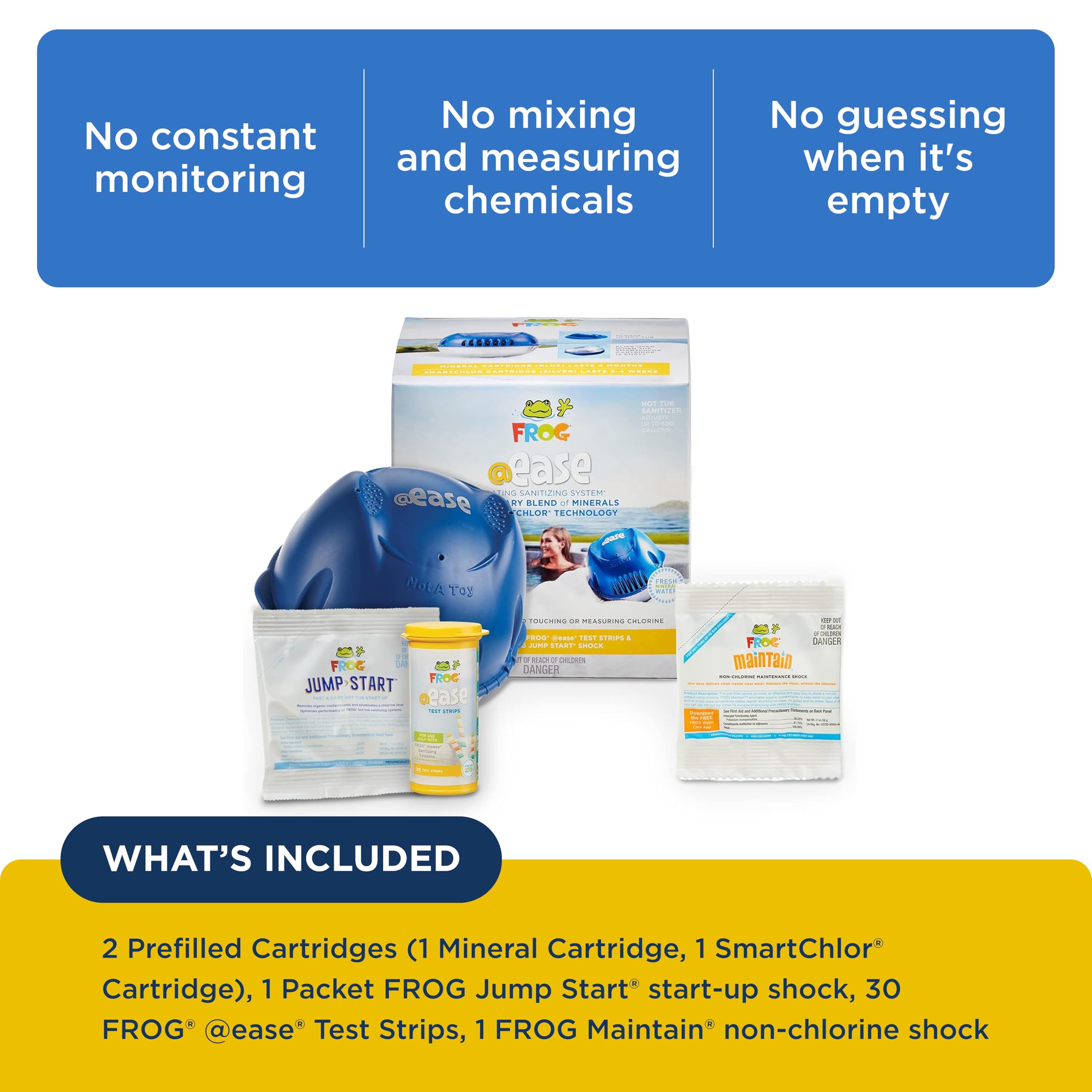 FROG SmartChlor cartridge detail illustrating steady chlorine delivery