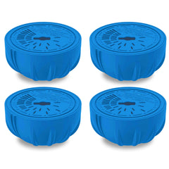 FROG front packaging showing four replacement chlorine cartridges and clear labeling benefit: easy refills