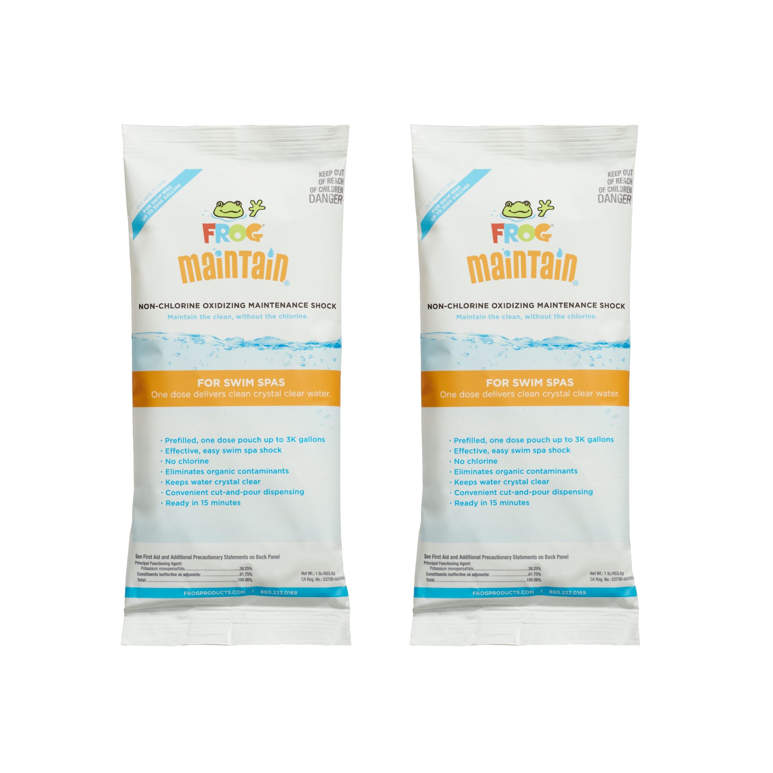 FROG front packaging showing two maintain packets and benefits