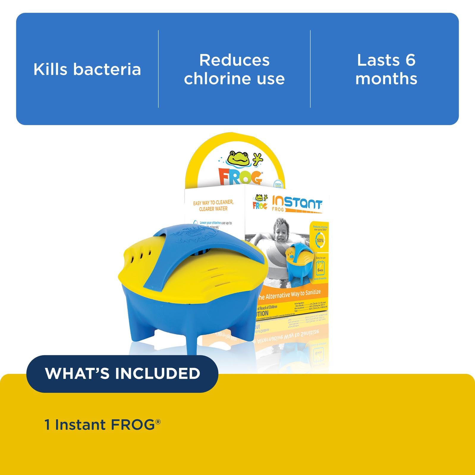 FROG Instant FROG installed in skimmer demonstrating simple, tool-free benefit