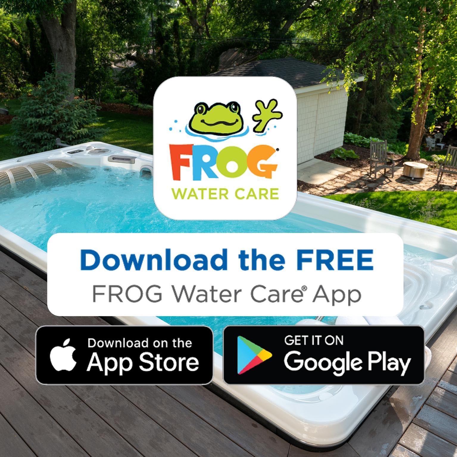 FROG packet label and ingredients clear for safe water care