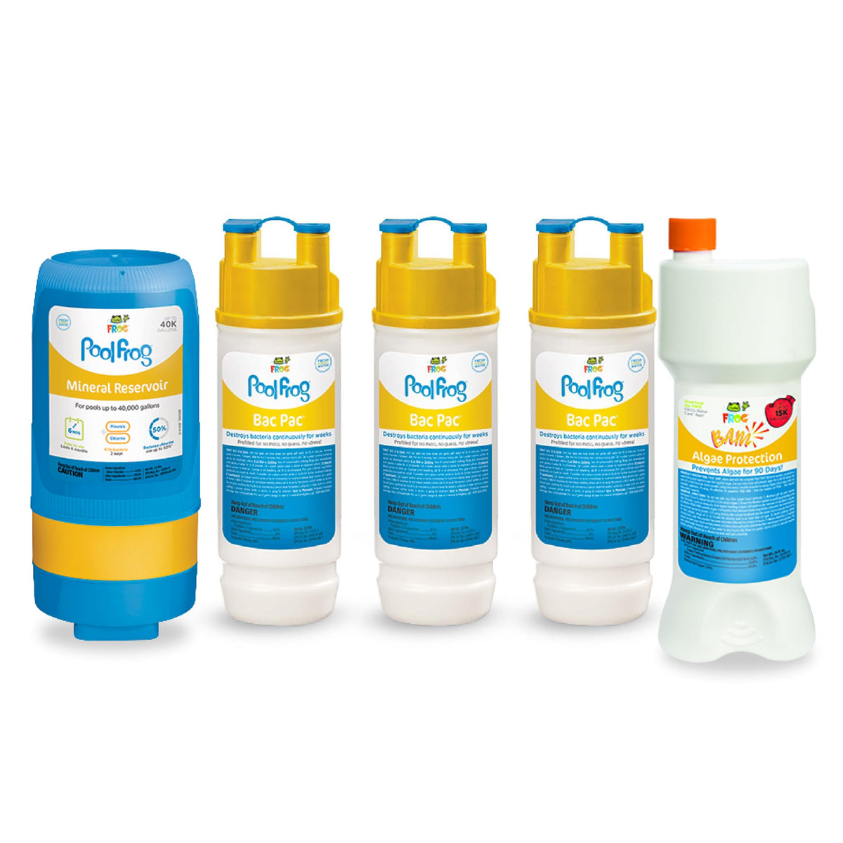 FROG mineral reservoir front packaging showing cartridge and benefits