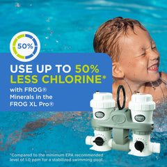FROG Pac 540C installed in Pool FROG XL PRO Cycler for effortless automatic dosing
